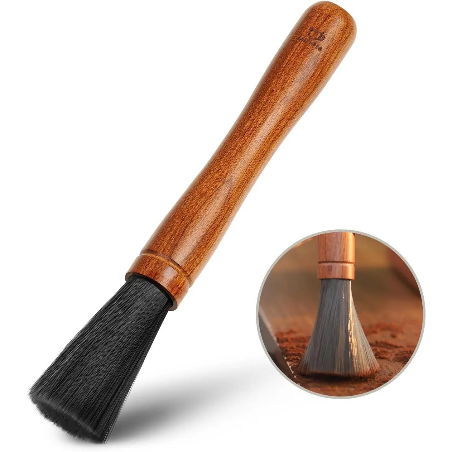 Coffee Grinder Brush, Espresso Brush Tool, Mahogany Coffee Cleaning Brush Grinder Cleaner Barista Tools for Coffee Lovers