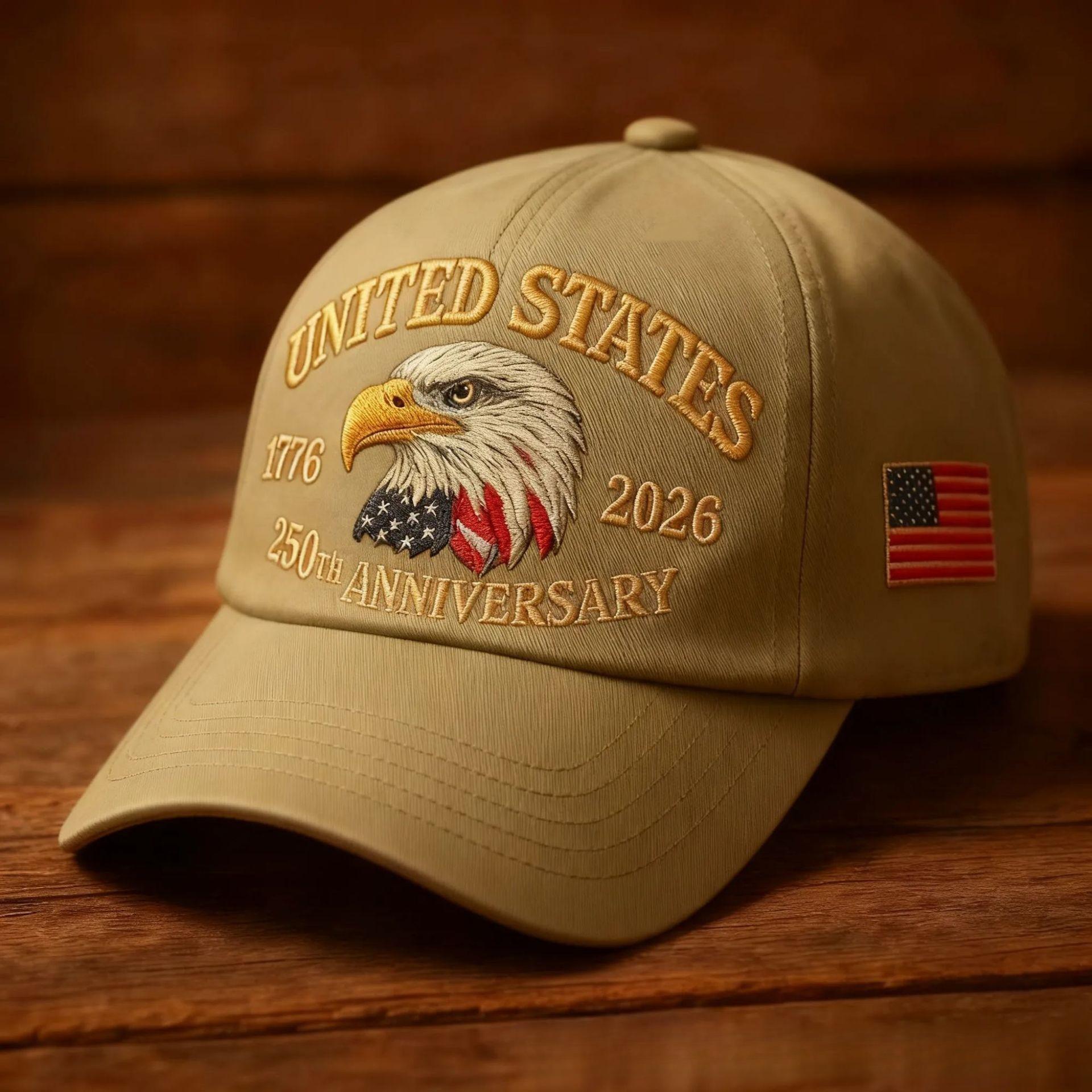 2026 New Printed Hat Marine Corps 250th Anniversary Cap Baseball Cap with National Flag