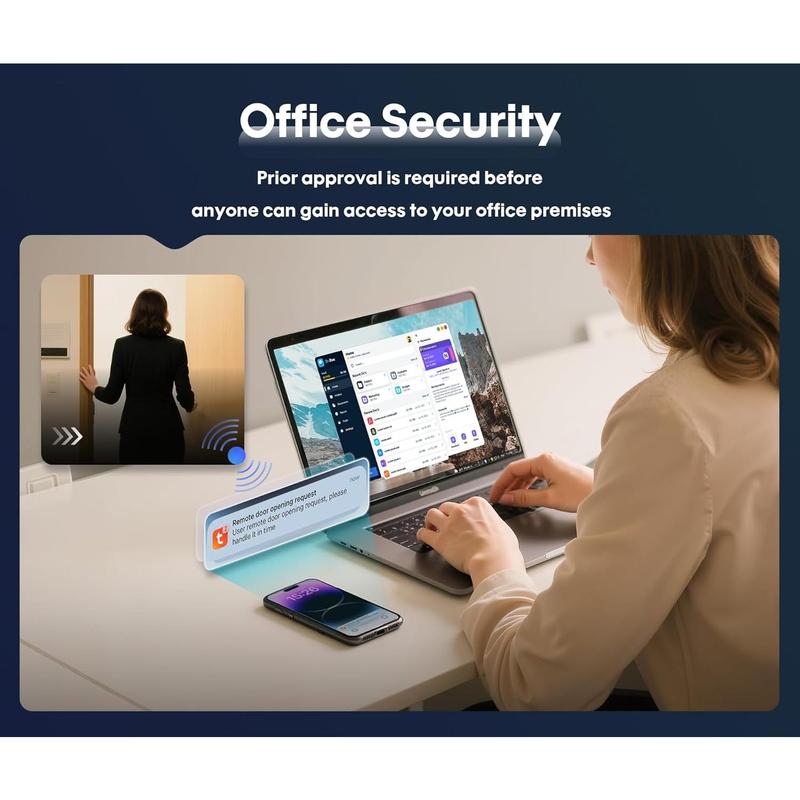 5-in-1 WiFi Smart Fingerprint Door Knob Lock - Built-in WiFi, Lock-Side Programming, APP Compatibility, Triggered Remote Unlock, Real-Time Alerts, Door Locks for Bedrooms & Offices g home Anti-Theft Fingerprint Door Lock Keyless Biometric digital entry