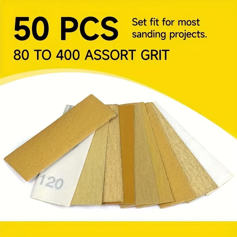 Mini Sander Kit, 51pcs/set Mini Sander & Sandpaper, Abrasive & Finishing Products for Small Projects, DIY Crafts, Wood Finishes, Small Space Polishes