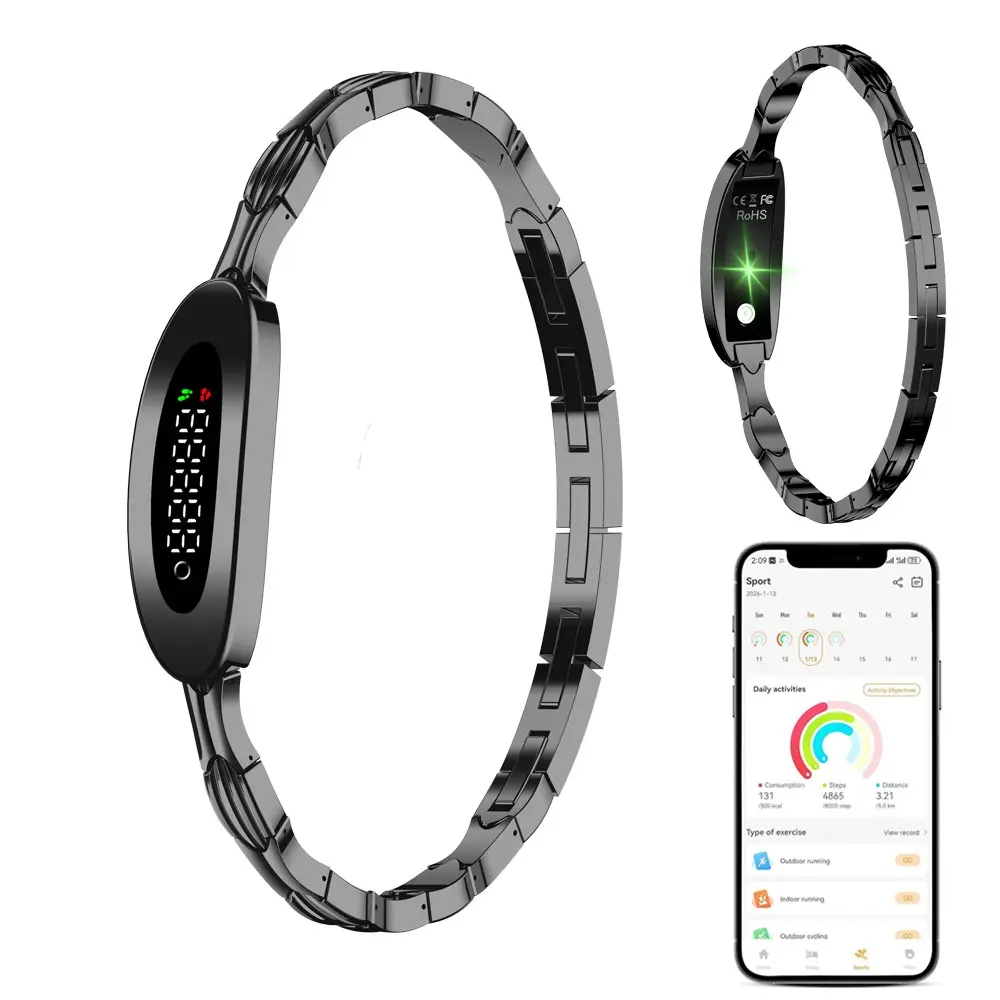 Activity Tracker for Women, Heart Rate Tracking Smart Bracelet, IP68 Waterproof Fitness Tracker, Free APP, IP68 Waterproof, Multiple Sports Modes, Compatible for Android and IOS Phones