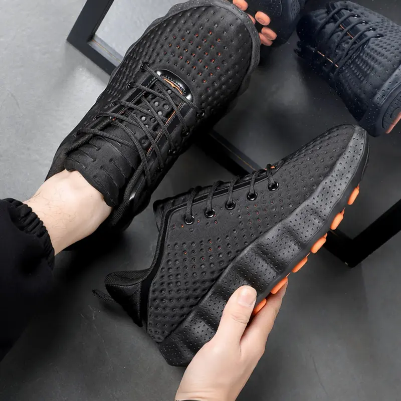 Men's Breathable Mesh Sporty Athletic All Season, Lightweight Eva Rubber Sole, Anti-Slip, Ideal for Walking, Jogging, Casual Wear, Athletic Training All Seasons Sneaker