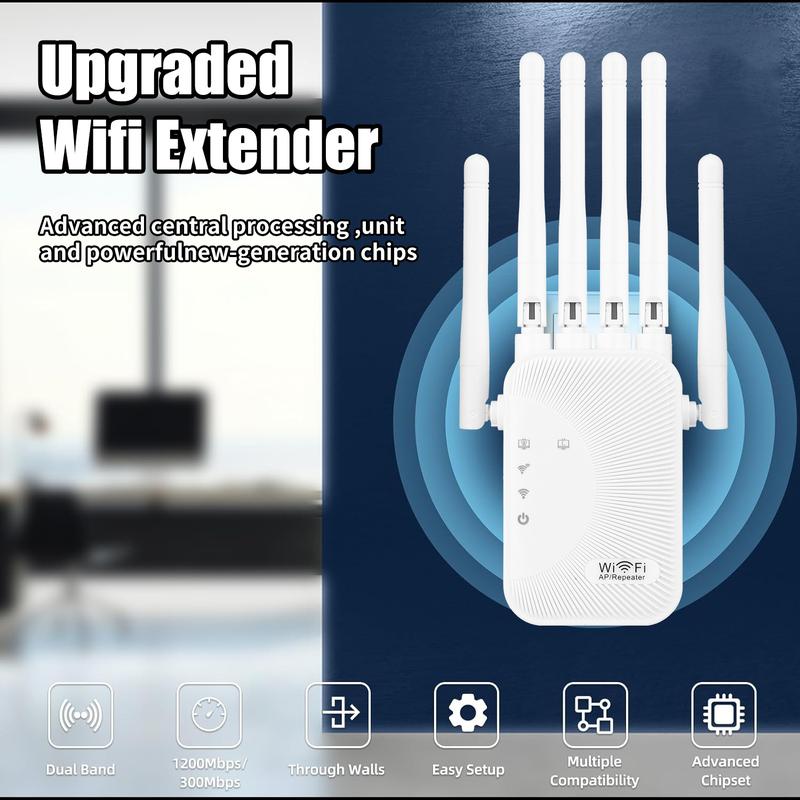 1200Mbps /300Mbps Wifi Amplifier Dual band 2.4G/ 5G Repeater Network Expander Range Extender WiFi Signal Booster Wireless Router portable hotspot LTE Mobile SmartSim Data Card device