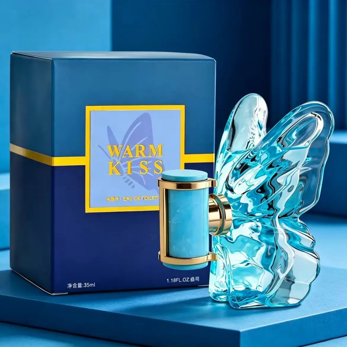 Angel's Delight Perfume, 35ML, Floral-Fruity Scent, Butterfly Design, Oceanic, Citrus & Amberwood, Long-Lasting, Daily Use