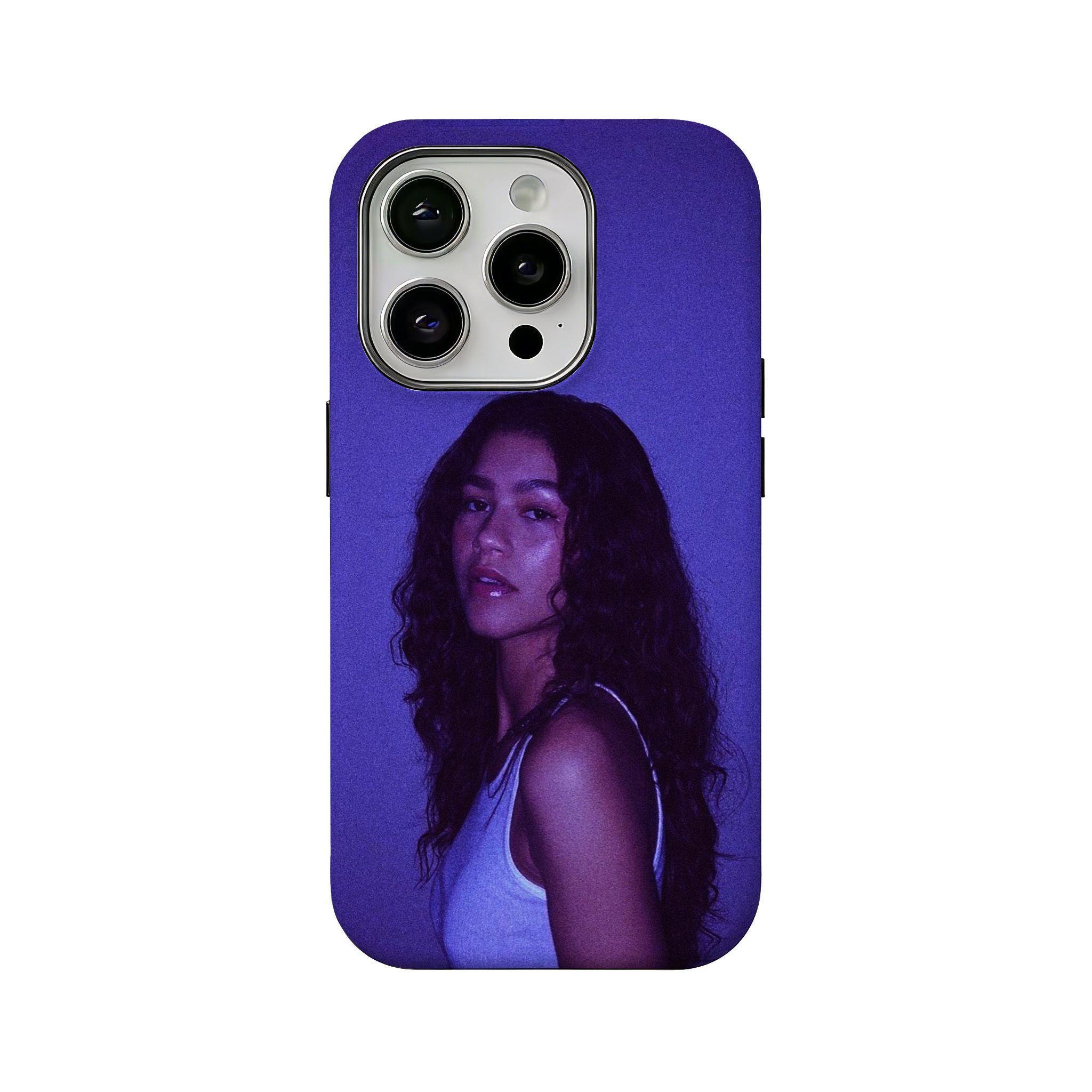 Fashion Icon Zendaya Pattern 2-in-1 Film Phone Case — Compatible with iPhone 12, 13, 14, 15, 16, 17 Series. Premium Glossy Printed Protective Cover: Wear-Resistant & Drop-Proof.