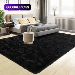 Solid Color Fuzzy Rug, 1-Count Rectangular Non-Slip Soft Carpet, Winter Warm Floor Mat for Home Living Room and Bedroom Décor, Fluffy Furry Rug #TOP PICKS