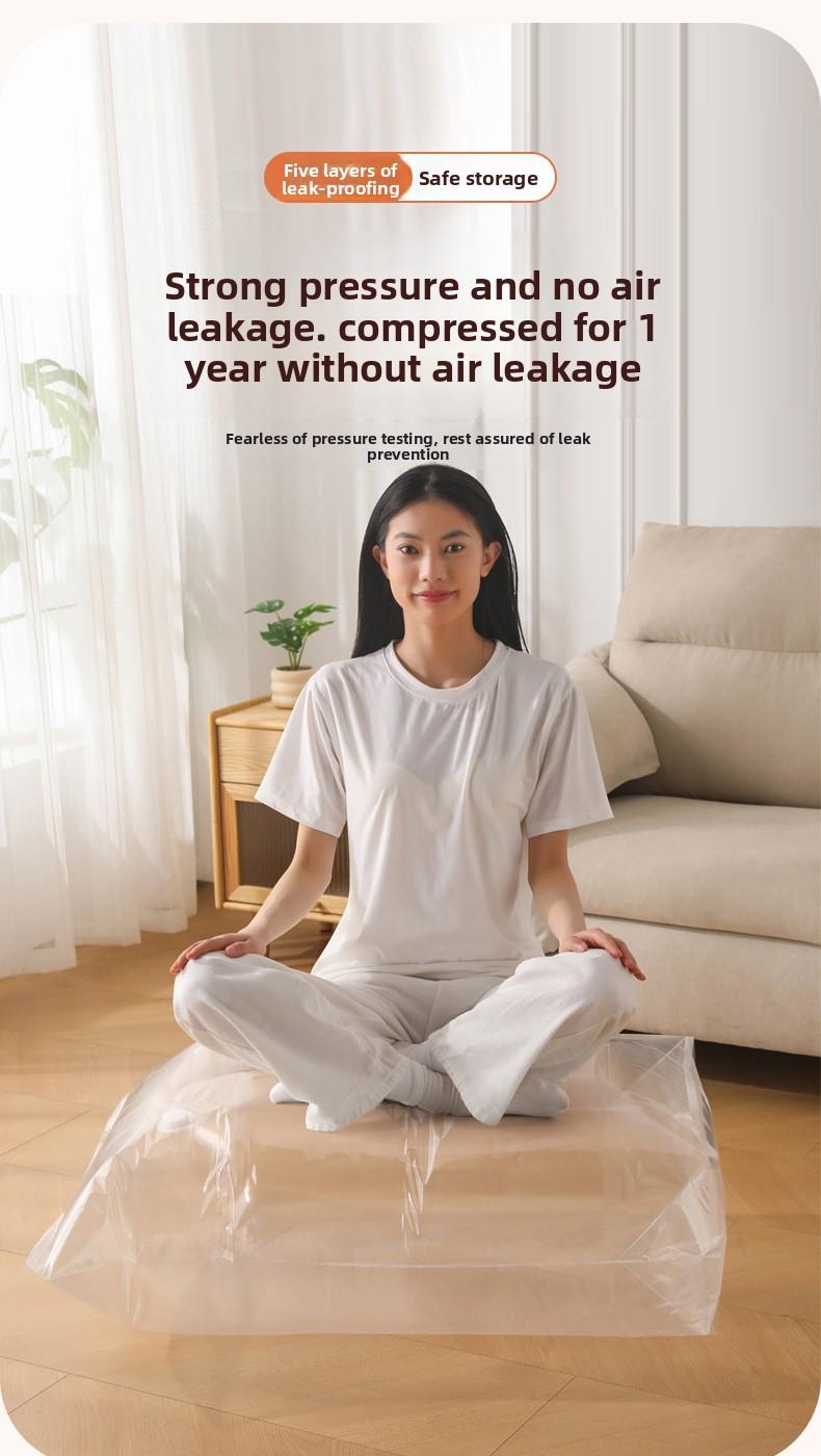 Vacuum Compression Bag No Air Extractor Needed 3D Thickened Large Capacity Clothes Quilts Storage Sealing Bag