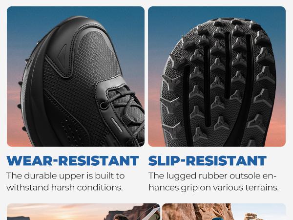 NORTIV 8 Men's Wide Toe Box Hiking Boots Waterproof Outdoor Trekking Camping Shoes for Plantar Fasciitis Bunion with Durable Craftsmanship & Comfortable EVA Midsole 5mm Heel-To-Toe-Drop