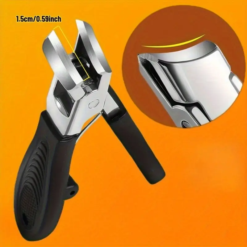 1 anti slip handle with precision curved blade, suitable for nail inlay and thick nails, ideal for home nail and foot therapy, suitable for both elderly and children, daily nail repair