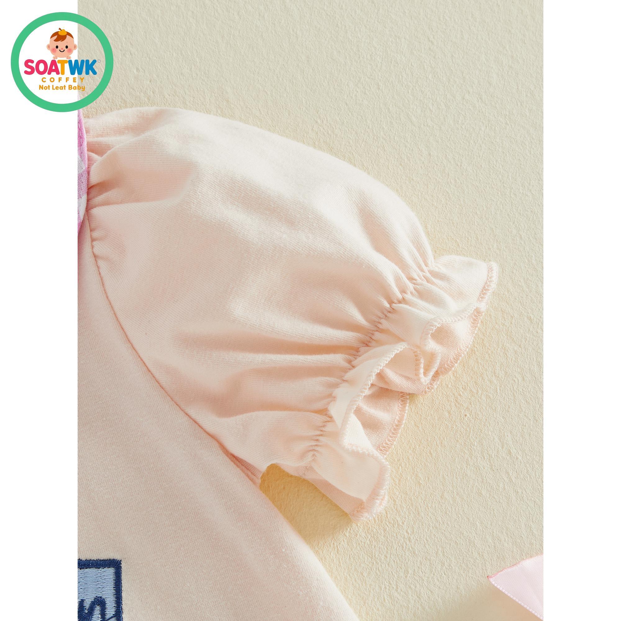 Little Girls Back to School Dress Summer Short Sleeve Plaid Doll Collar Apple Ruler Embroidered Dress