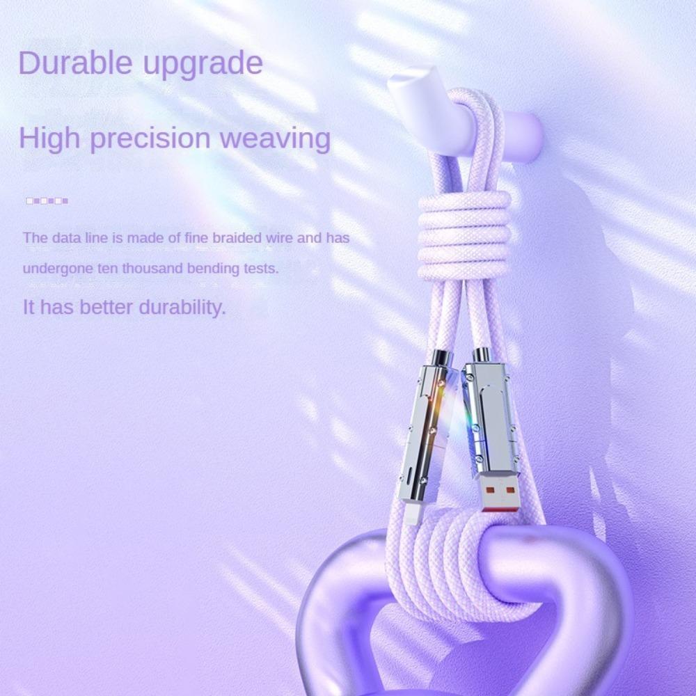 4-in-1 Multi-function Data Cable, PD100W Charging, Dual Type-C 27W Fast Charging Data Cable, Type-C Upgrade Chip Supports Mobile Phones To Charge Mobile Phones, Type C Charger