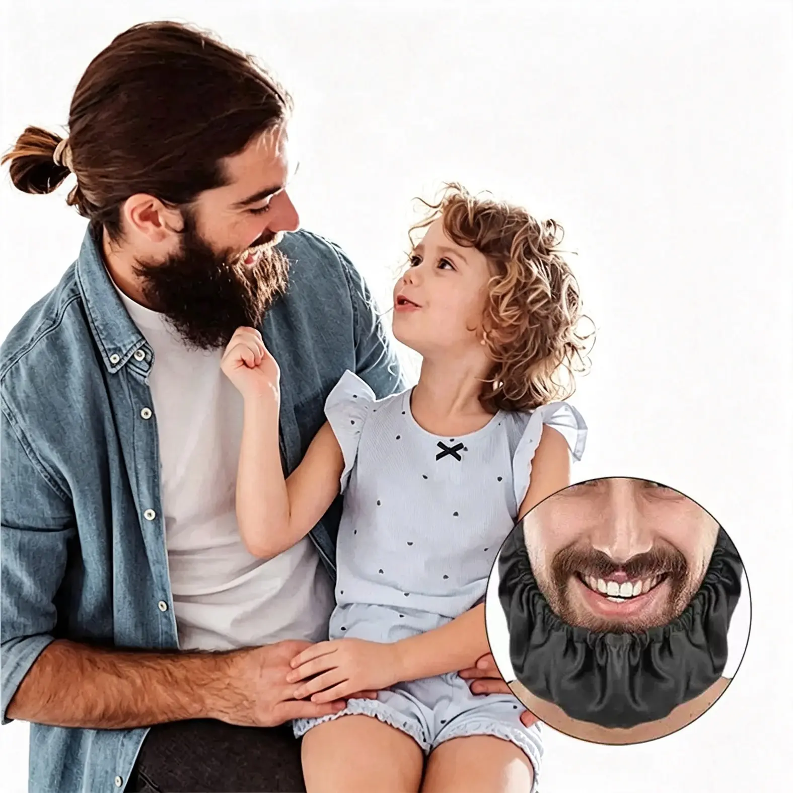5 Pcs Beard Cover for Sleeping, Reusable Beard Guard Sleeve, Men's Beard Protector, Party Supplies, Halloween Dinner Items, Family Gathering Essentials