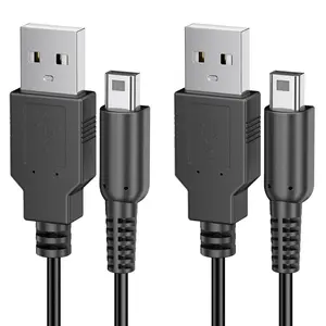 2 Pack Charger for   3DS XL/3DS/ 2DS XL/ 2DS Charger , 3.9 FT USB Power  Cord Adapter Compatible with  3DS XL/ 3DS/2DS XL/2DS/DSi (2)