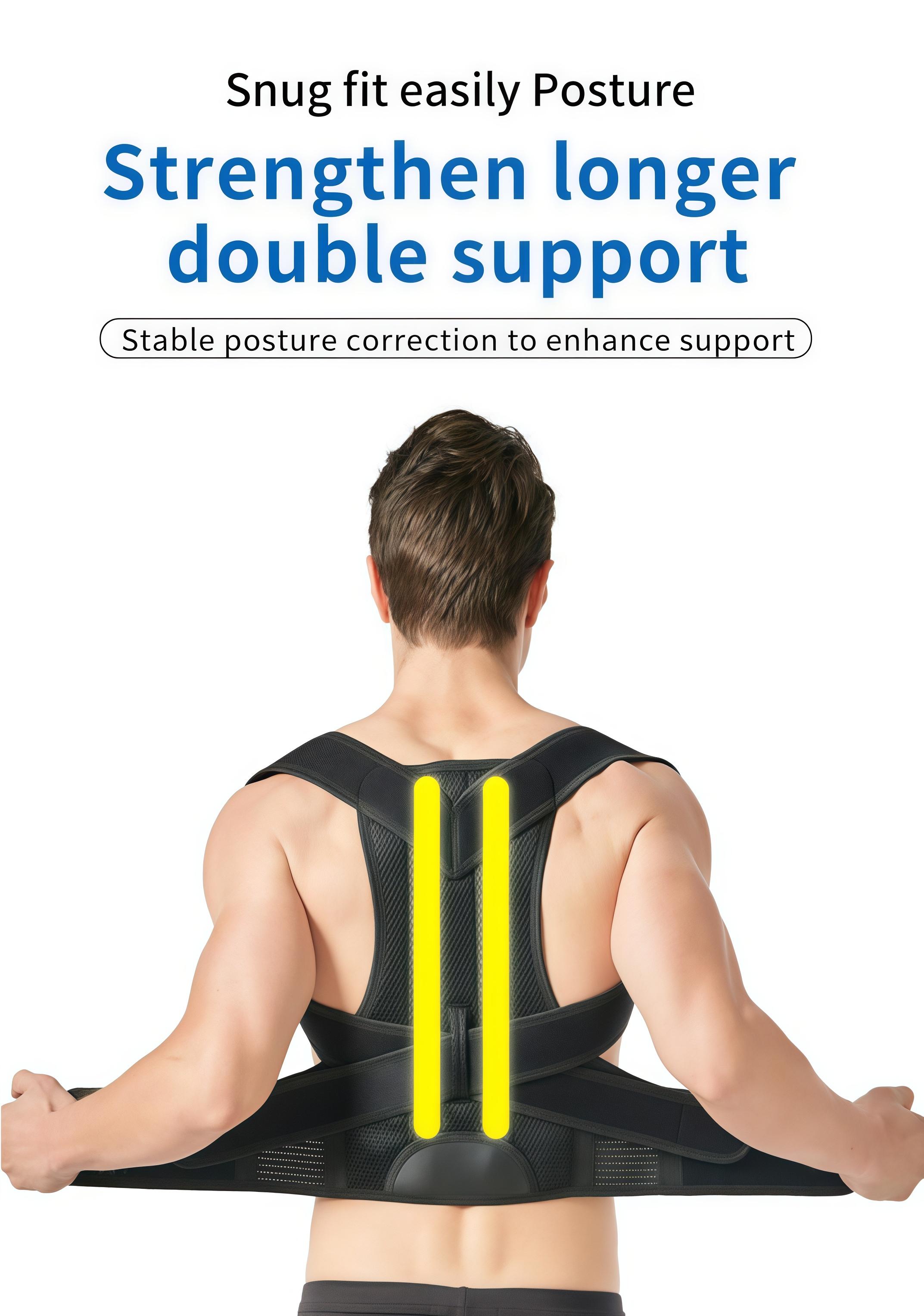 Adjustable Posture Corrector for Men Women – Back Brace for Hunchback, Spine Alignment & Pain Relief