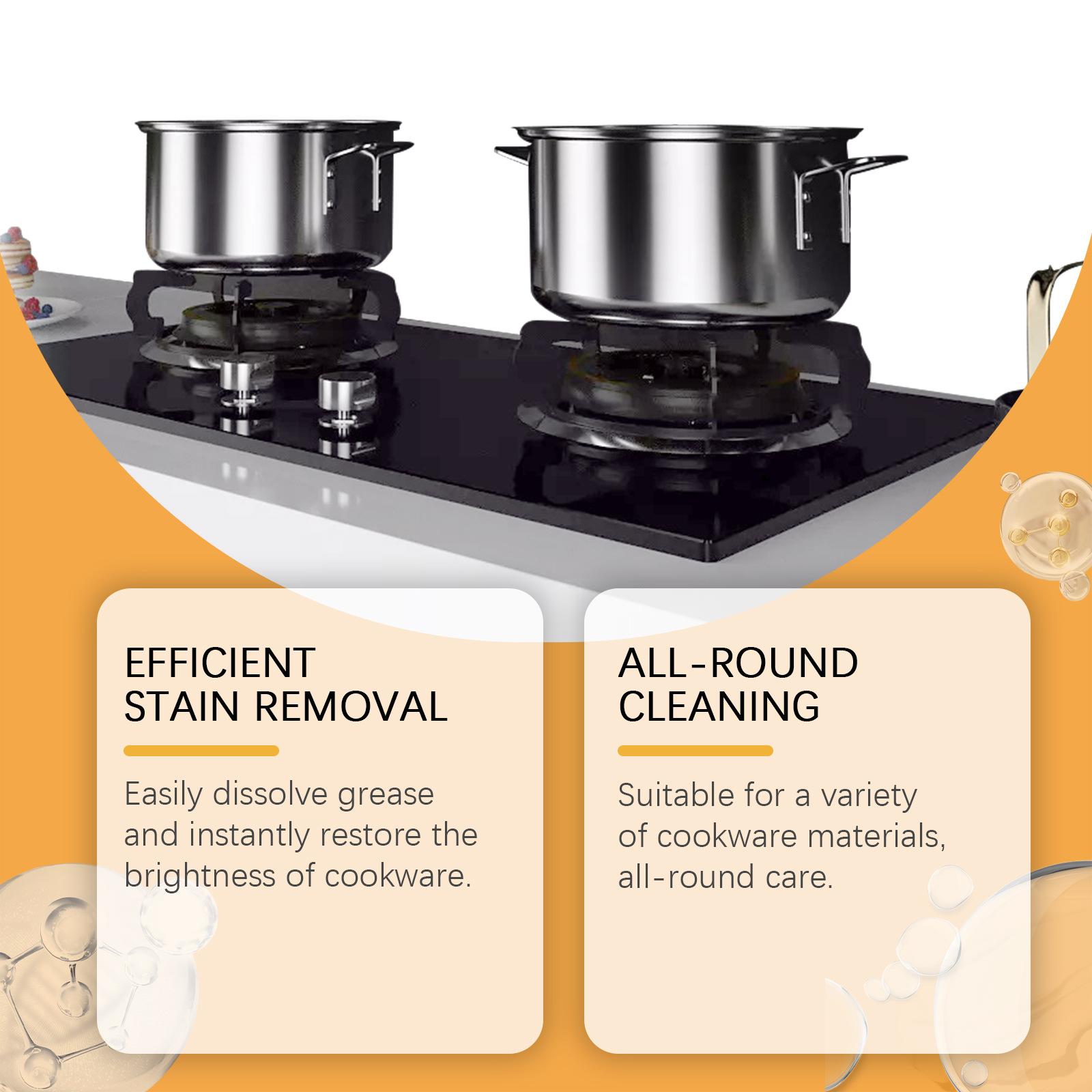 Cookware cleaning paste for household kitchen stainless steel cookware cleaning, rust removal, dirt removal, fragrance retention cleaning paste