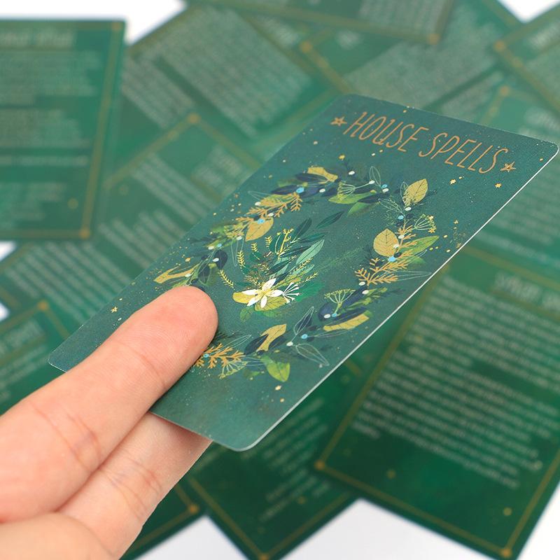 Practical Witch's Spell Deck Card Game, 1 Box Portable Tarot Card Game, Multiplayer Interactive Game Card, Fun Game Card for Family Gathering, Party Game Cards