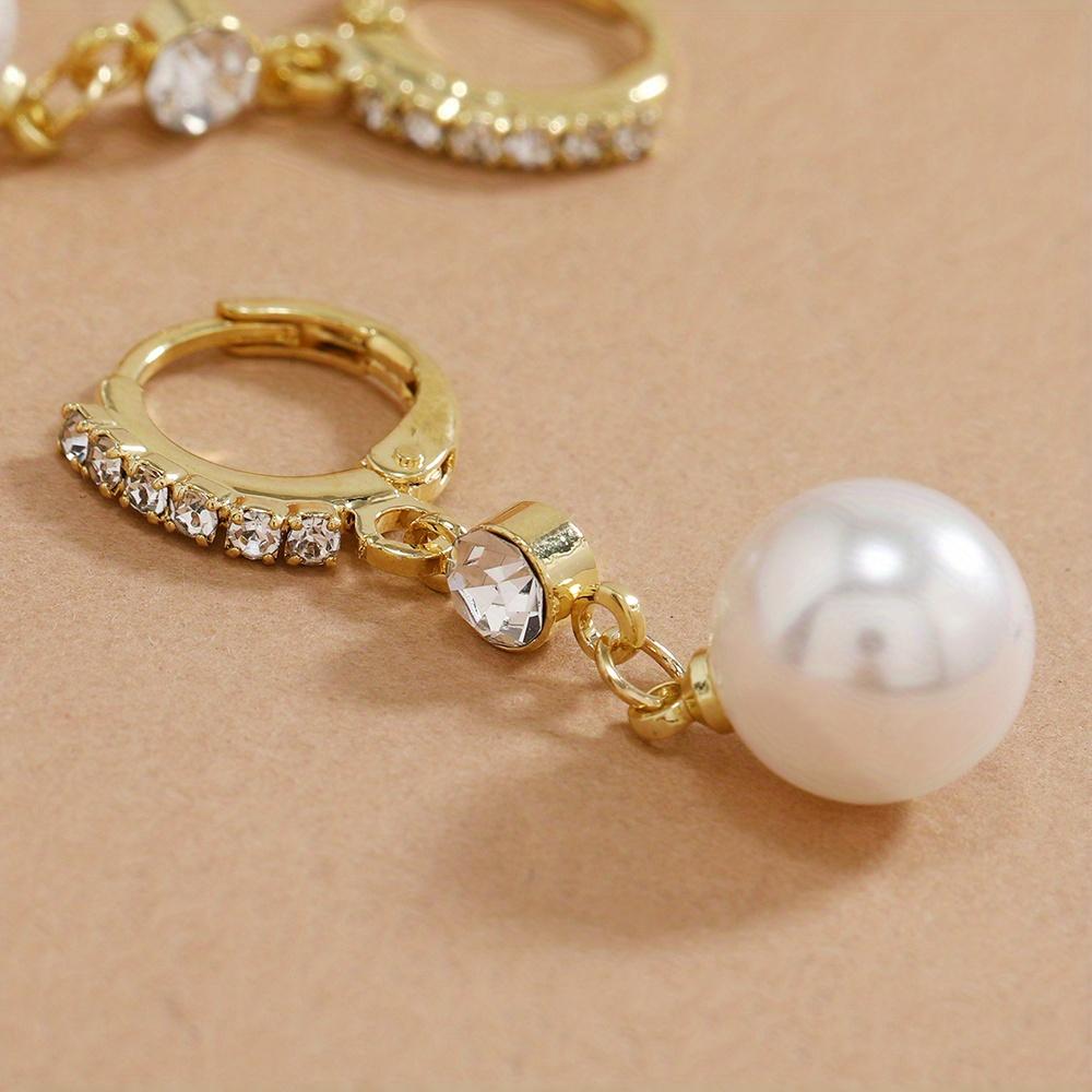 New High-End Gentle Style Pearl Earrings Fashionable Simple Versatile Ear Jewelry men's whimsical dad chain men autumn rapper Stainless Steel Link Necklace Crucifix Personalized Eye Photo Titanium Large Saturn Water Drop Choker daughter Music Guitar Pick