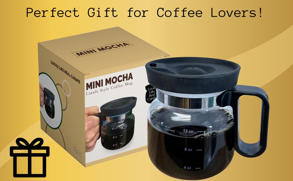Mini Mocha - Coffee Pot Coffee Mug - 16 oz Funny Coffee Pot Mug - Novelty Mug That Friends & Coworkers will love - Makes a Gift for Friends