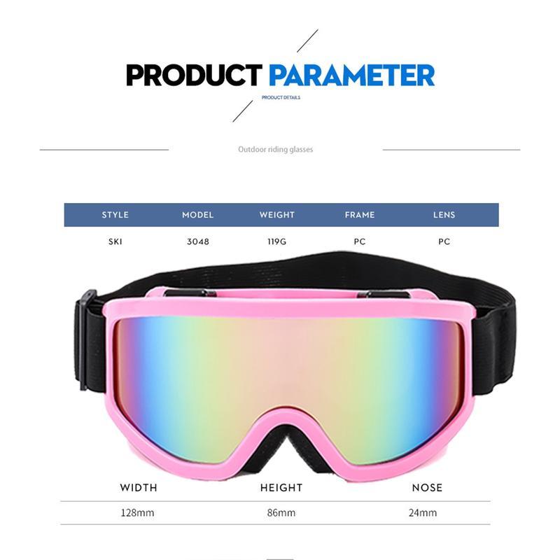 Skiing Snowboarding Cycling Offroad Goggles – UV400 Anti-Scratch Dustproof Clear | Men Women Youth Kids Motocross Dirt Bike ATV Riding Goggles