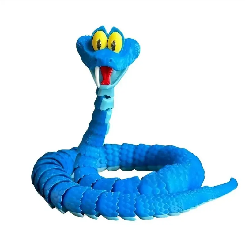 New product in 2026: 3D printed simulated toy snake, 3D printed snake Gary model, stress relieving toy, children's gift
