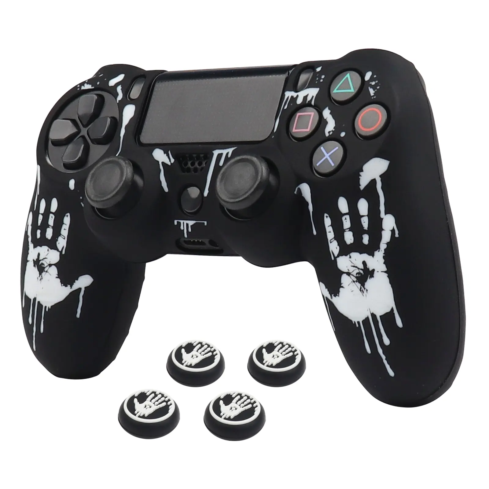 Silicone Soft Controller Design Cover Case For PS4 Control Skin Covers Joystick Accessories for PlayStation 4 Video Gamepad Console Accessories Gaming Console Accessories