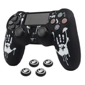 Silicone Soft Controller Design Cover Case For PS4 Control Skin Covers Joystick Accessories for PlayStation 4 Video Gamepad Console Accessories Gaming Console Accessories