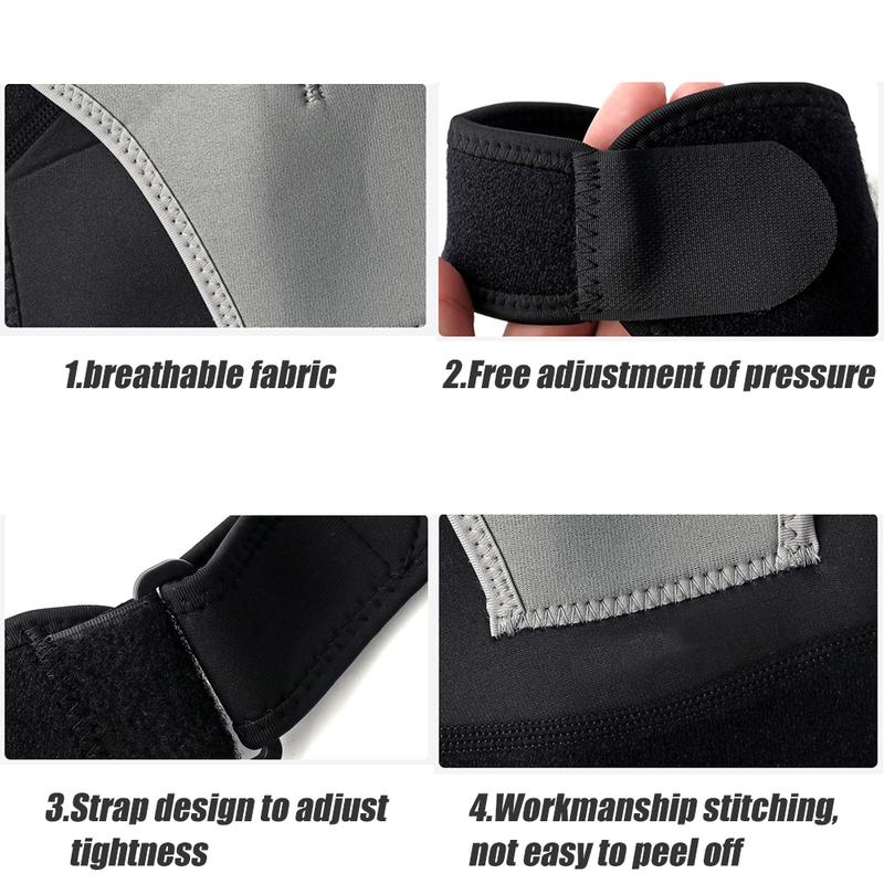 Adjustable Shoulder Support Brace with Compression Pad for Rotator Cuff Relief AC Joint Pain Recovery Left Right Shoulder Injury Stabilizer