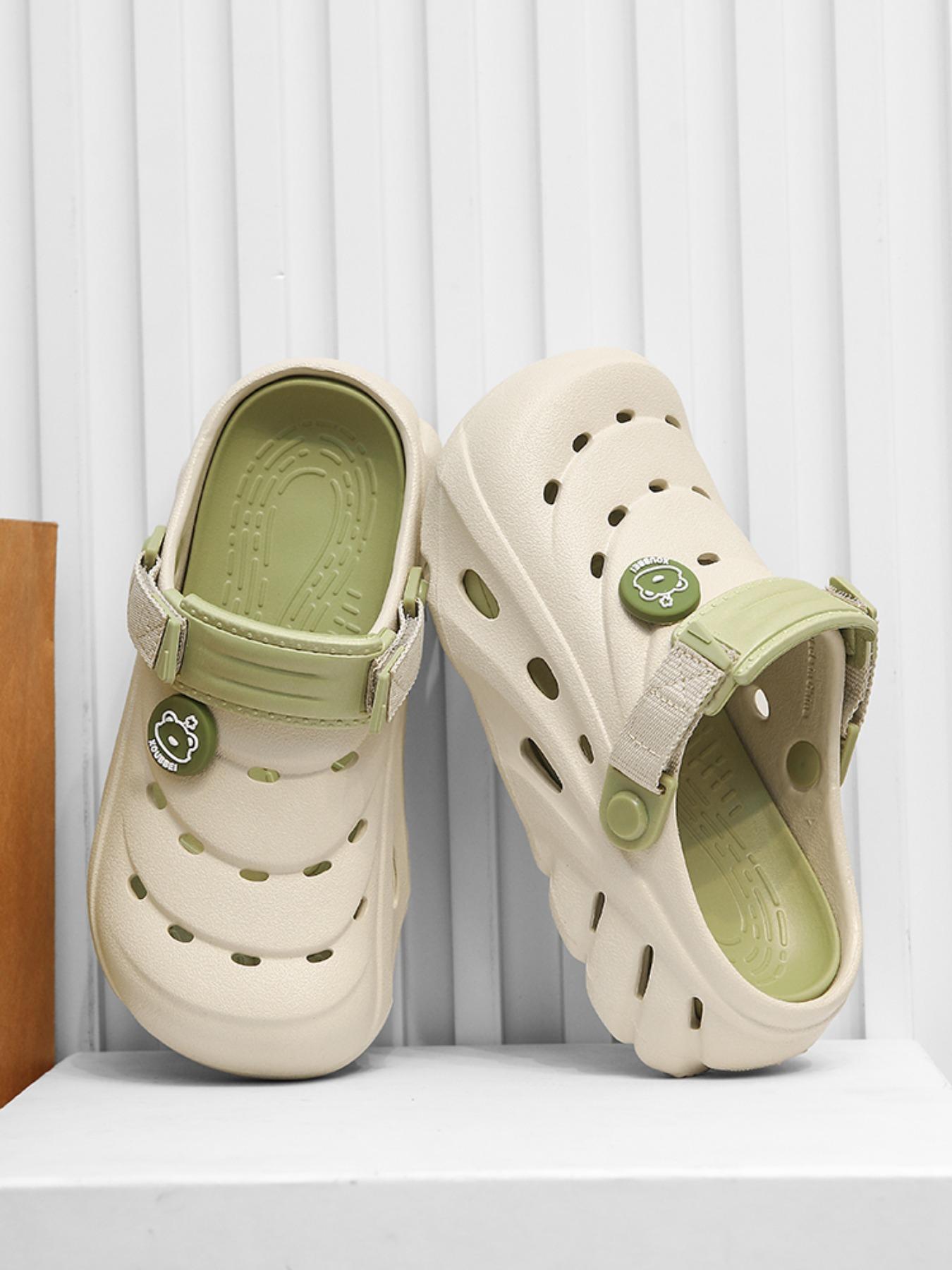 Unisex Classic Comfortable EVA Clogs, Casual Soft Cushion Breathable Hole Shoes for Beach & Daily Wear, Fashionable Shoes for Women & Men, Boy