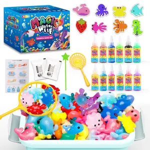 uinle Baby Magic Water Sprite Toy Set, Aqua Fairy Gel Kit, Craft Kit, Teach Kids Color Coordination, Creativity, Interactive Play, Imagination, Water Pet, Birthday Gift, Fun Educational Playset, Magical