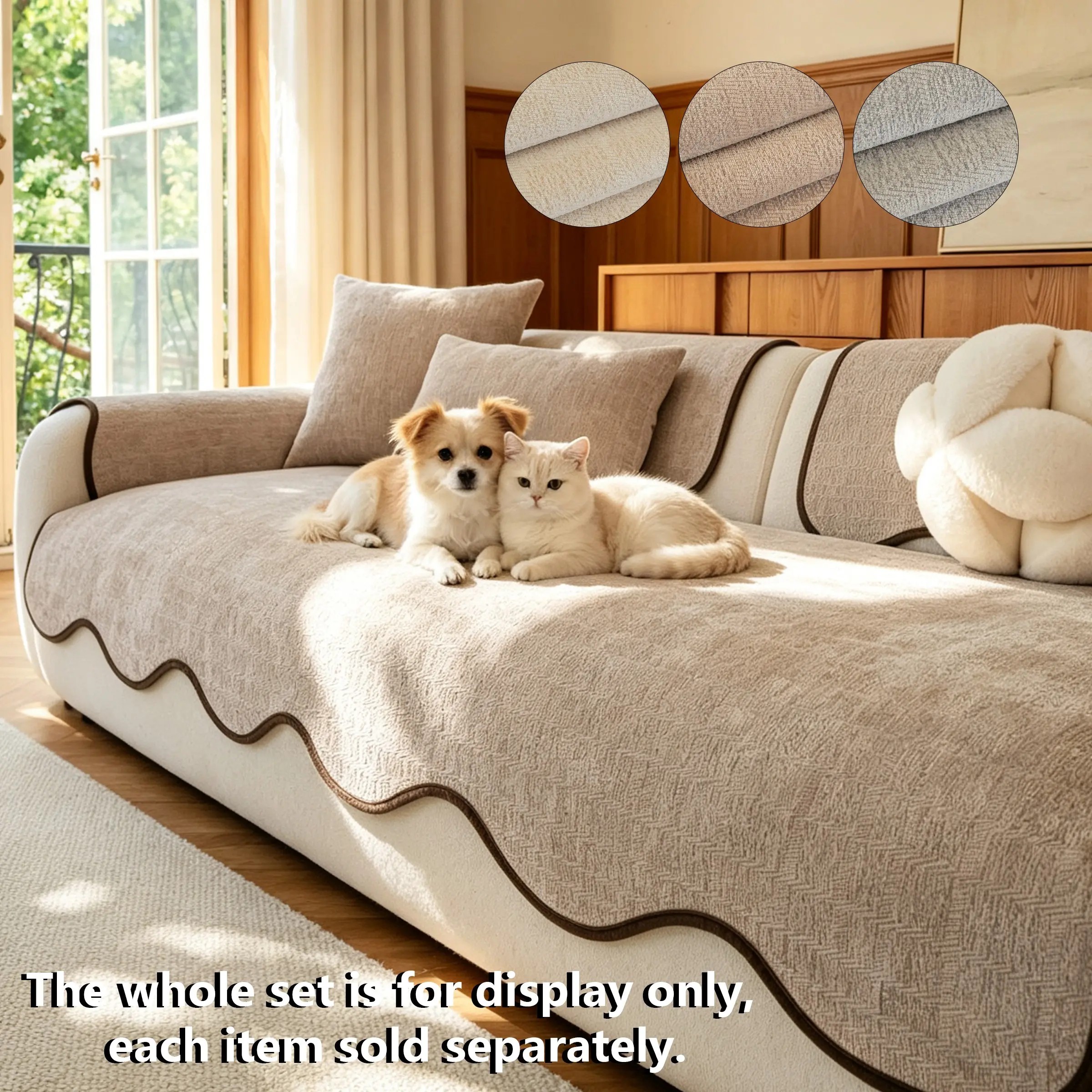1pc Modern Sofa Cushion, Soft Skin-Friendly, Dust-Proof, Pet-Friendly, Durable, Fits Most Sofas, All Seasons