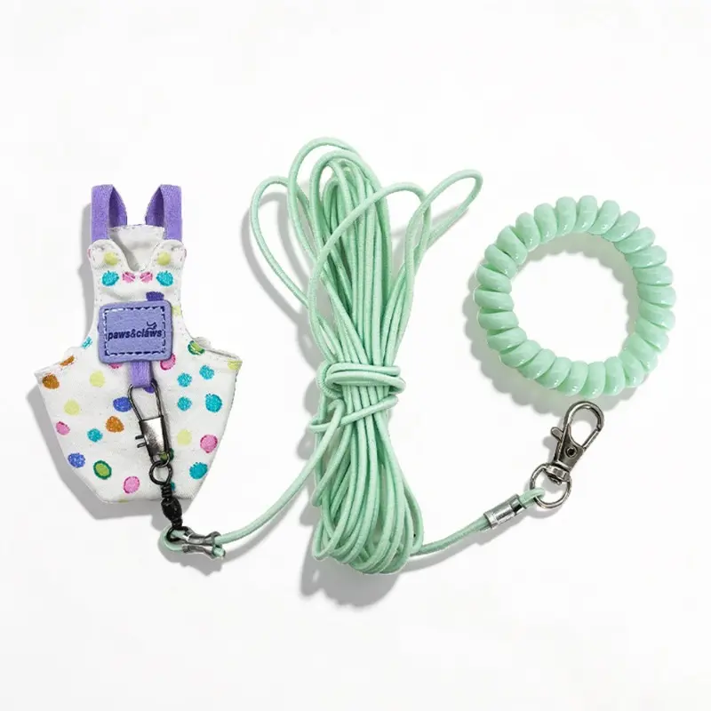 Ultra light, portable bird training leash, elastic free-flight rope for parrots,flight suit set (including anti-bite leash)—suitable for safe indoor outdoor flight training  protectioncomfortable parrot flight suit, ideal for outdoor walks preventing