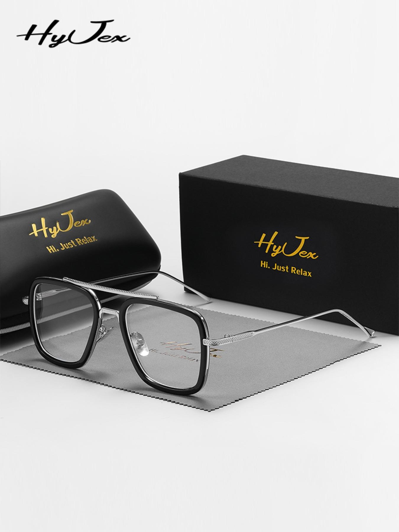 Minimalist Elegant Aviator Eyeglasses for Everyday Use (1 Pair), Lightweight Durable Glasses, Basic Flat Frame Fashion Eyeglasses for Women & Men, Fashion Eyeglasses for Work, Daily Clothing Decor, Perfect for Student Daily Use