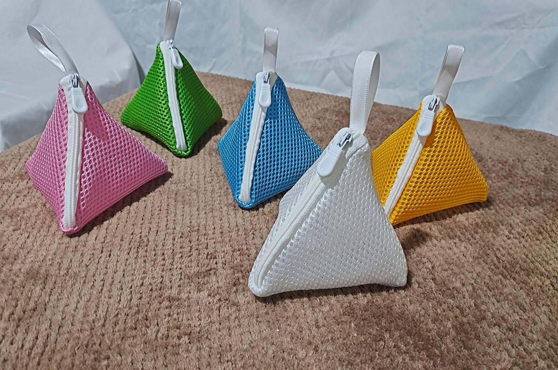 3PCS Multicolor Mini Mesh Laundry Bags Polyester Washing Bags for Washing Machine