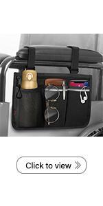 SUNDAY MIRTH Large Walker Tote Bag with Cup Holder, Folding Walker Attachment Hands-Free Storage Basket Mobility Aid Accessory Pouch for Elderly, Senior, Purple