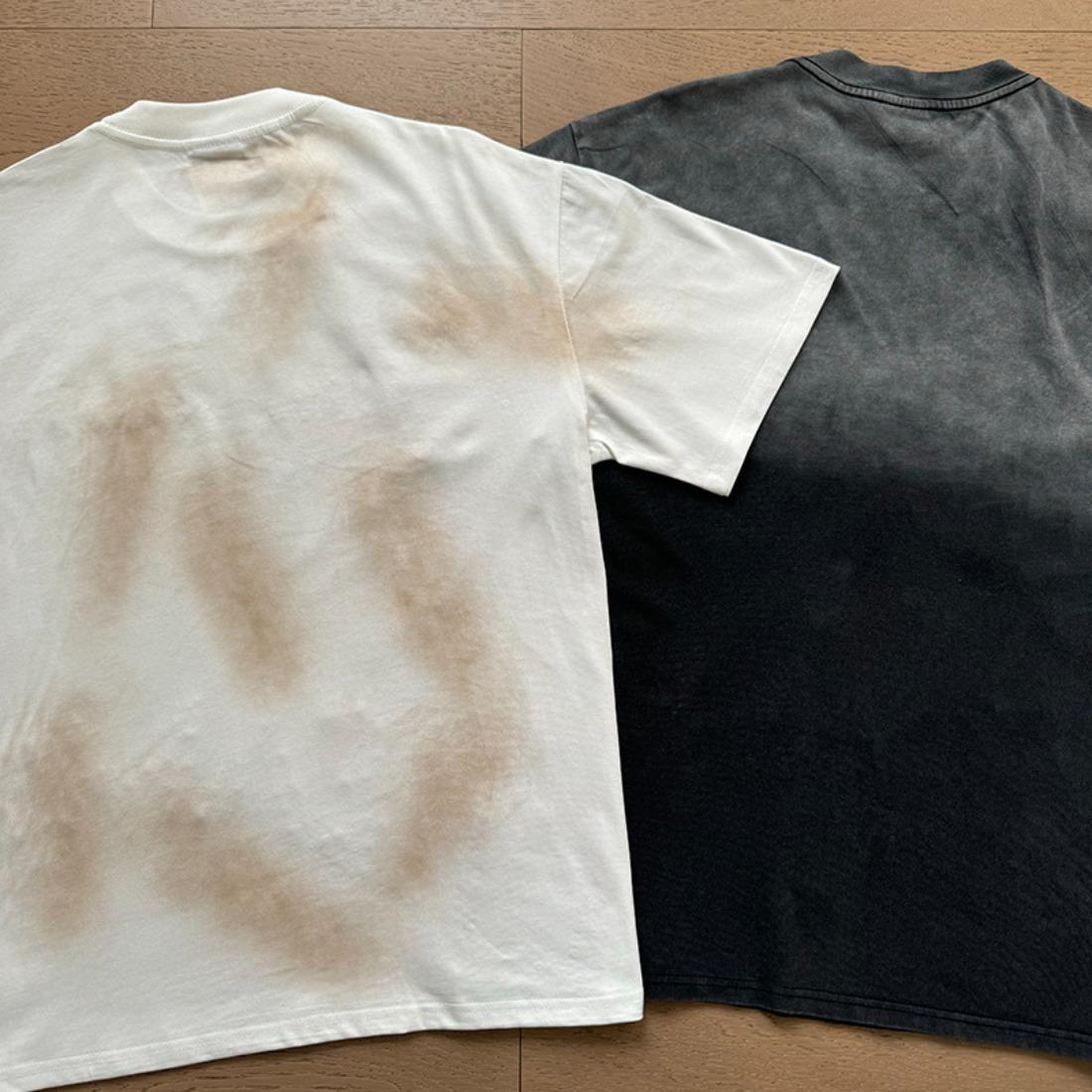 Vale Vintage Washed Streetwear T-Shirt, Bling Rhinestone Heat Transfer Print, Retro American High Street Singer Portrait & Letter Graphic, Y2K Hip Hop Summer Cotton Crew Neck Short Sleeve Tee