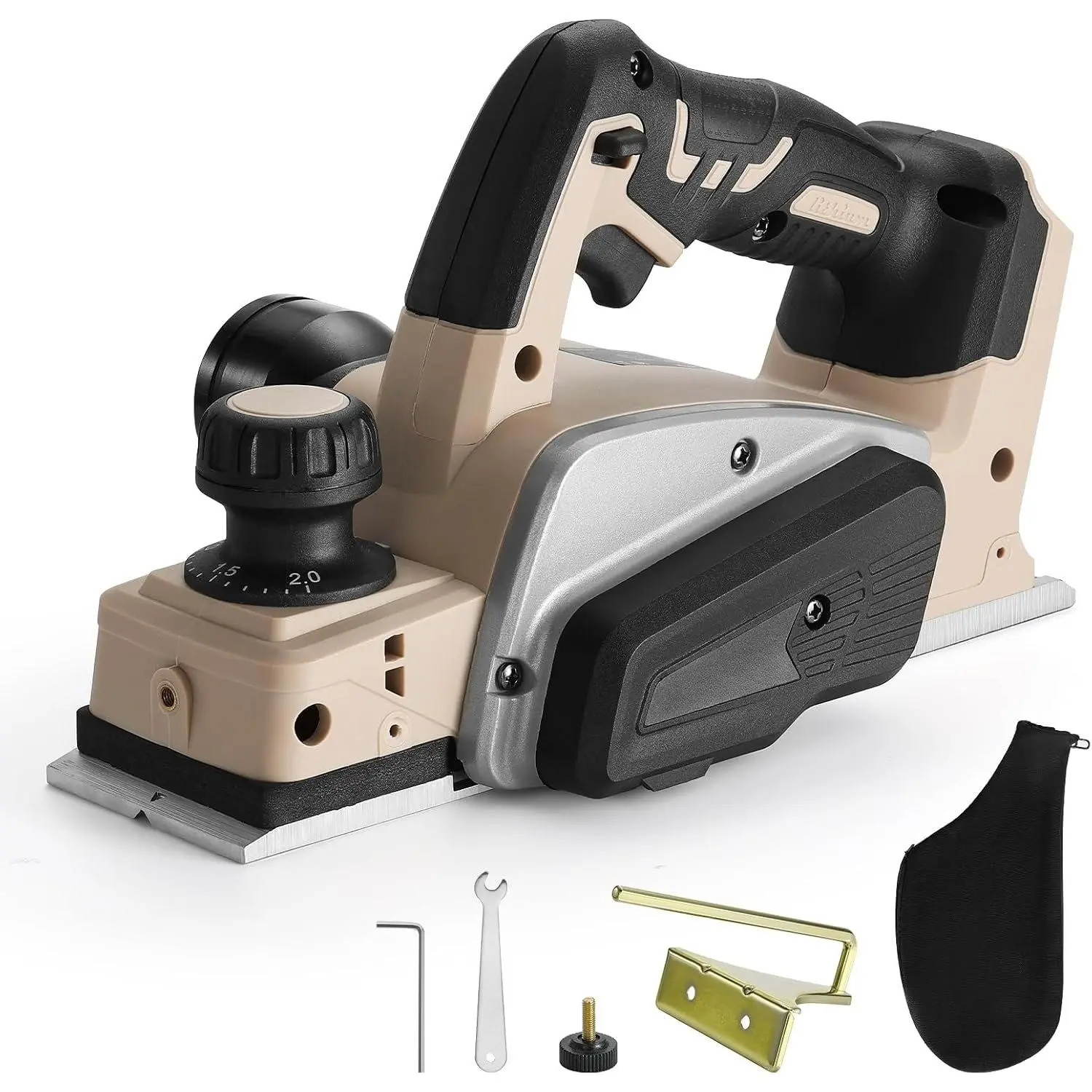 Cordless Electric Hand Planer for Makita (Bare Tool), Brushless , 15000RPM Power  Planer with  Guide and Dust Bag, 3-1/4 Inch Planing Width, Ideal for  Chamfer