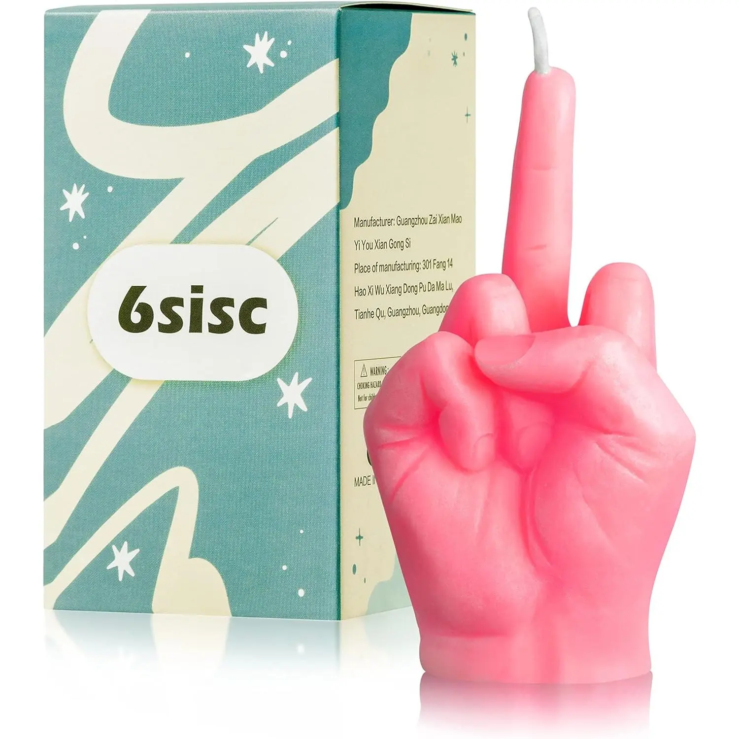 Middle Finger Scented Candle Danish Pastel Room Aesthetic Decor Pine Fragrance Candles Natural Vegan Soy Wax Hand Gesture Aromatherapy Candle for Home Bedroom Decoration Birthday Gifts
