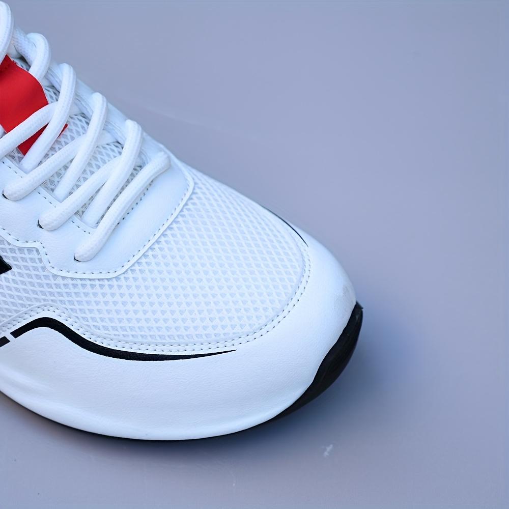 UYCEKK Men's Summer Breathable Mesh Shoes, White Casual Lightweight Comfortable Sports Training Running Shoes, Trendy