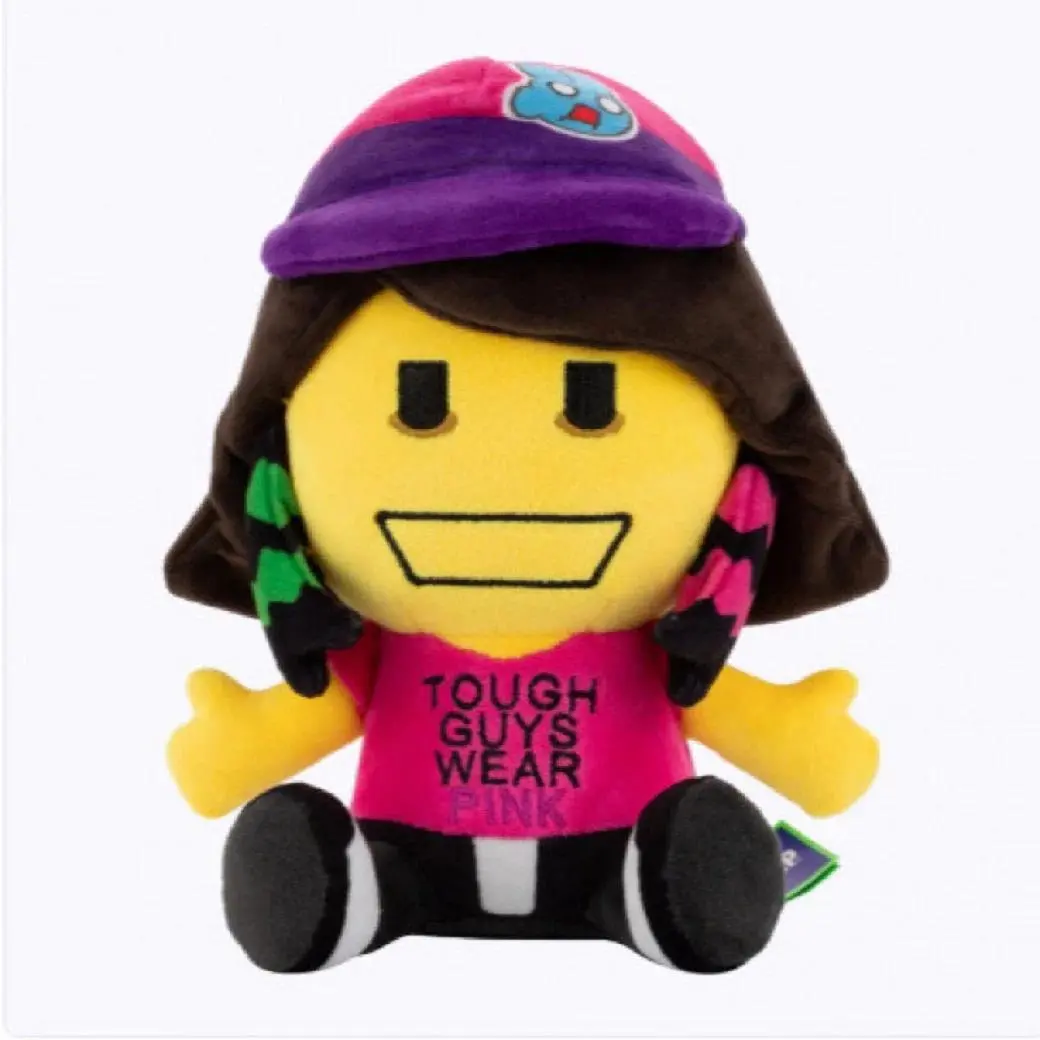 New Anime Tough Guys Wear Pink Infected Plush Toy Regretevator Plush Lampert Plushie Game Peripheral Stuffed Doll Birthday Gifts