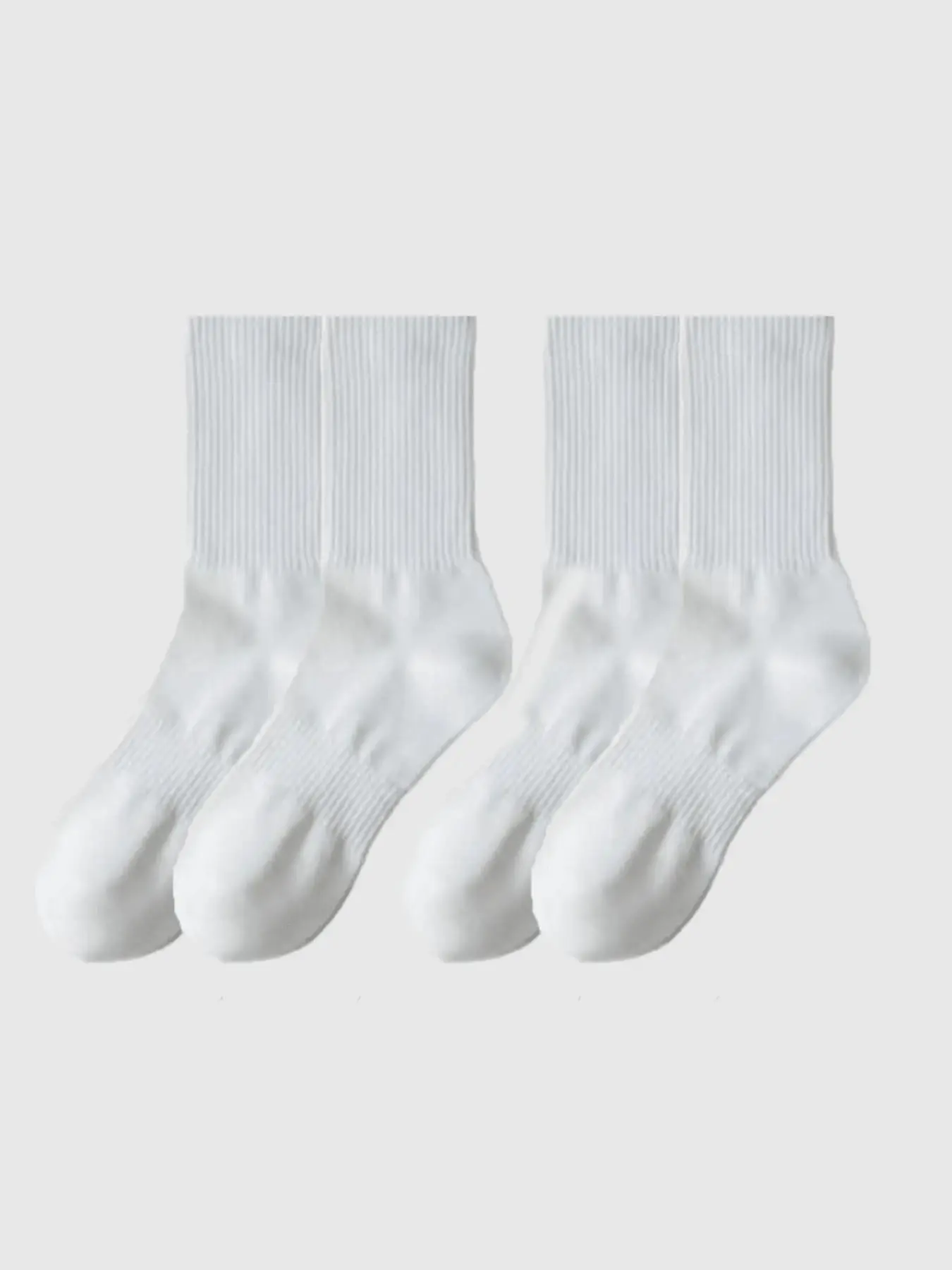 4 Pairs Kids Socks, Unisex Mid-Calf Sports Socks, Long Socks, Comfortable Soft, Casual Basic, Ideal for Daily Wear & Outdoor Activities, Youth Socks