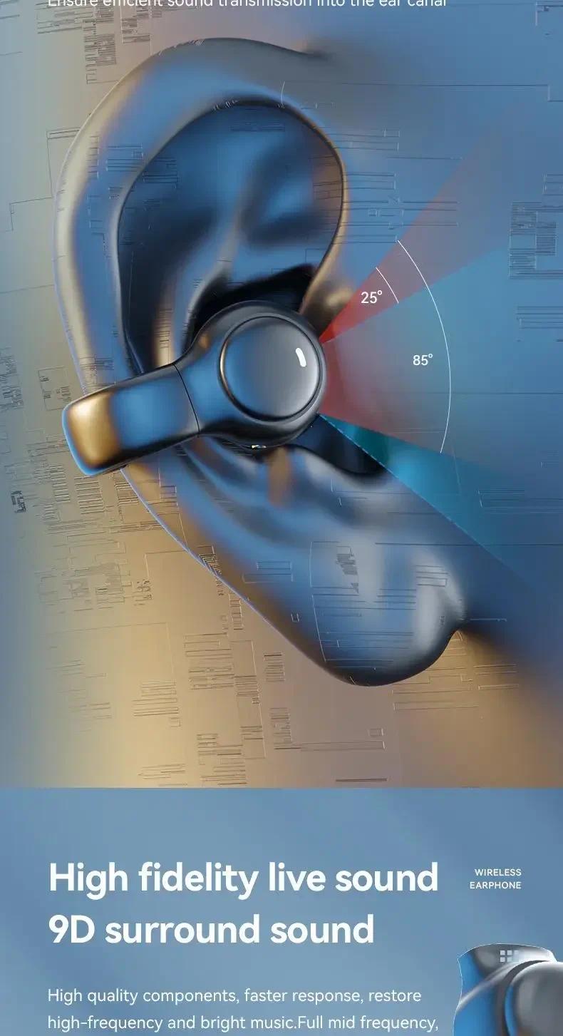 New Model 2026 X51 Wireless Earbuds Bluetooth Headset Charging Earphones Bone Conduction Headphones Sport With Mic free