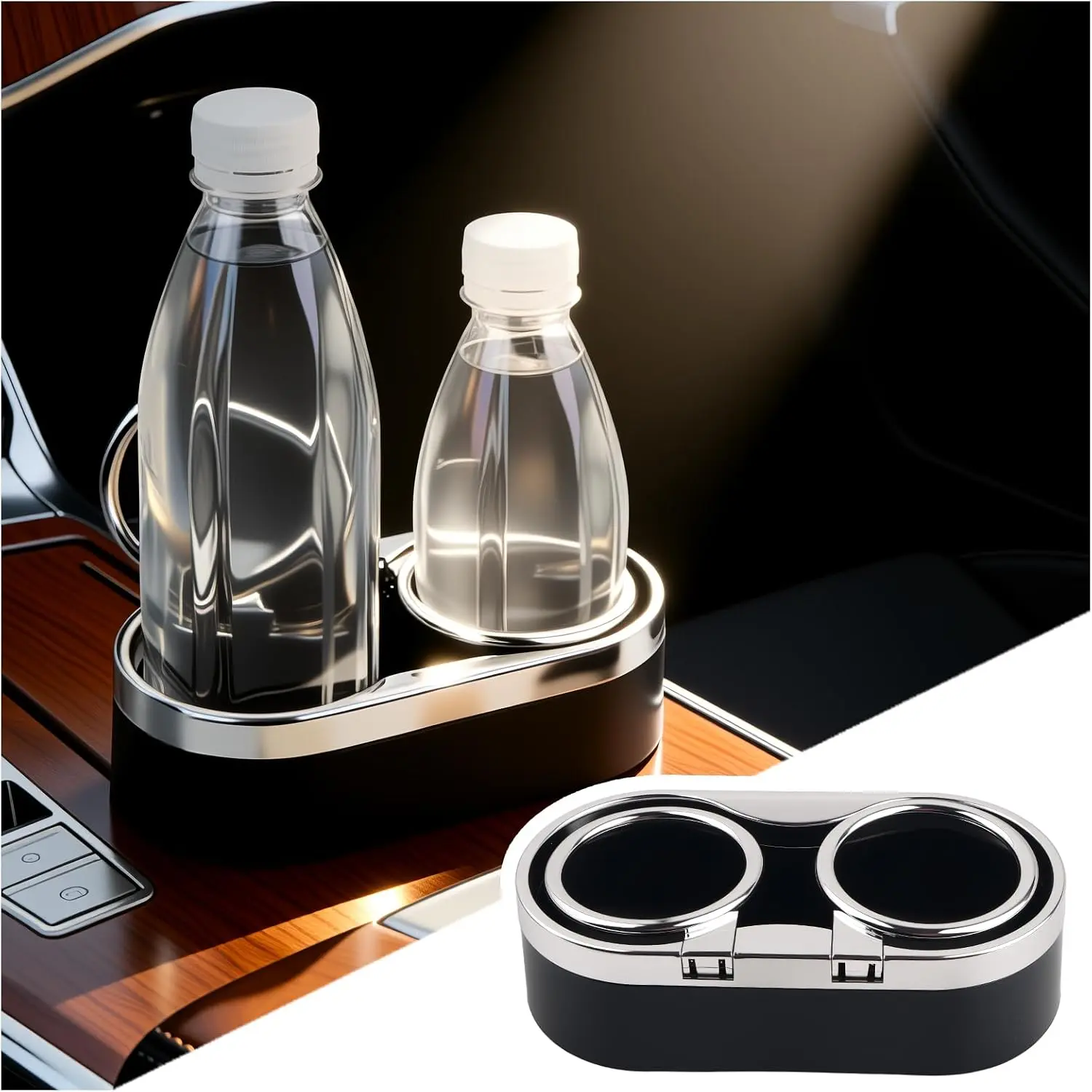 Double Cup Holders for ,Adjustable  Cup Holder Organizer for Dashboard/Center Console,Multifunctional  Drink Holder Center Console Organizer Fit for ,,SUVs