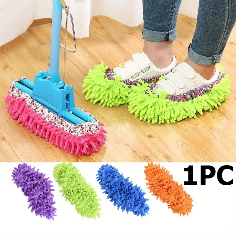 1/2 PCS Multifunction Floor Dust Cleaning Slippers Shoes Lazy Mopping Shoes Home Floor Cleaning Micro Fiber Cleaning Shoes