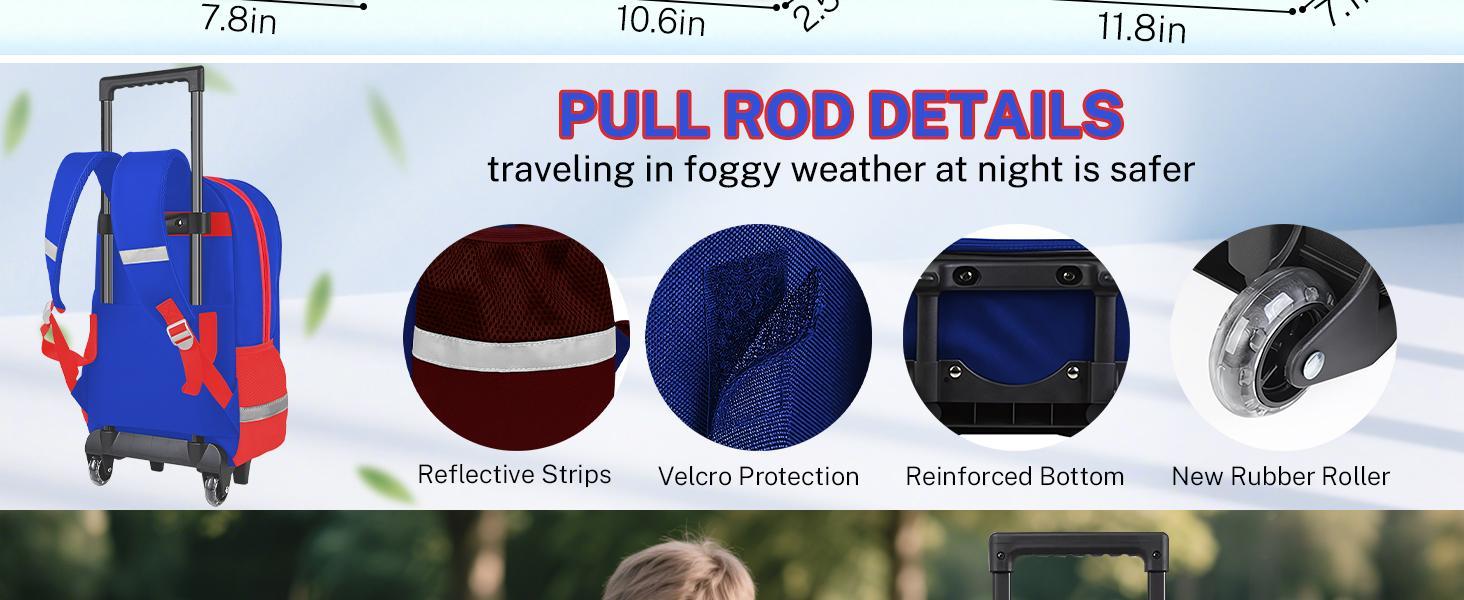 Kids Rolling Backpack for Boys - Gamer Boys Rolling Backpack with Wheels for School & Travel,Lightweight Roller Bookbag for Elementary Middle School Students Kids Rolling Backpack for Boys - Gamer Boys Rolling Backpack with Wheels for School & Travel,Lightweight Roller Bookbag for Elementary Middle School Students