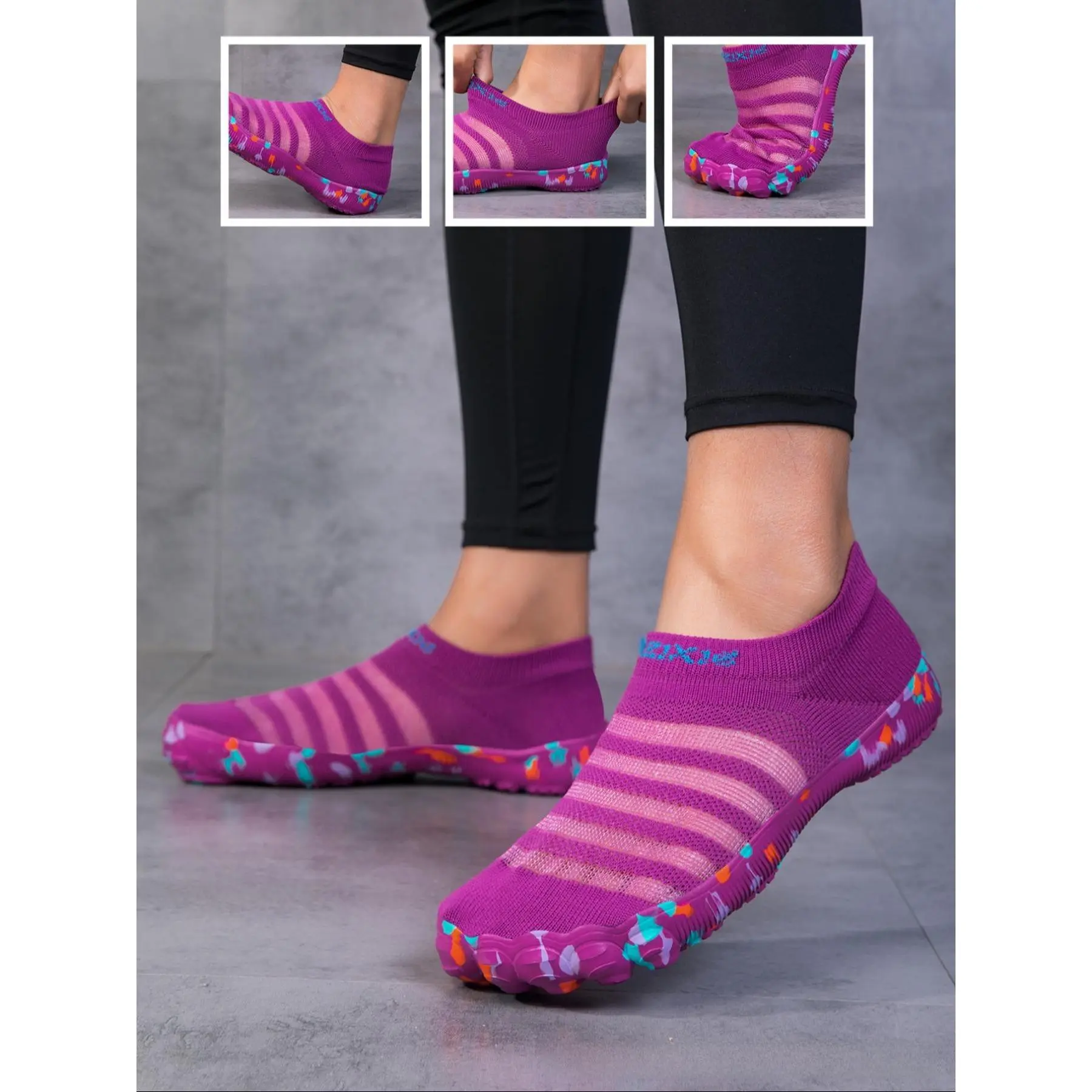 Beach swimming shoes, outdoor wading shoes, socks, shoes for men and women, water park wading shoes, beach anti-slip, anti-cut, skin-friendly