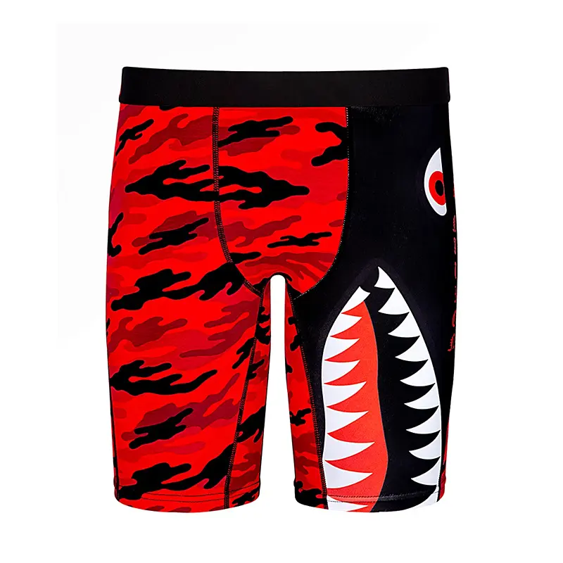 Men's Printed Performance Boxer Briefs, Breathable Moisture-Wicking Mid-Length Athletic Underwear for Gym, Running, Training & Everyday Wear