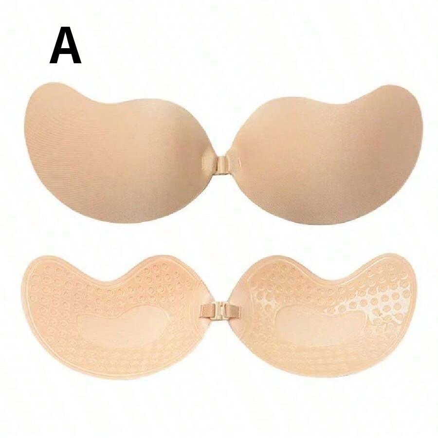 Sticky Bra Backless Adhesive Strapless Invisible Push Up Bra, Seamless Self Adhesive Silicone Lingerie for Women, Reusable Nipple Cover Accessories
