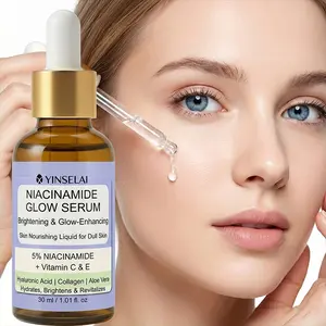 Niacinamide Glow Serum, Skin Nourishing Liquid with Vitamin C, E and Hyaluronic Acid, Hydrates & Revitalizes for Radiant Skin, 30ml