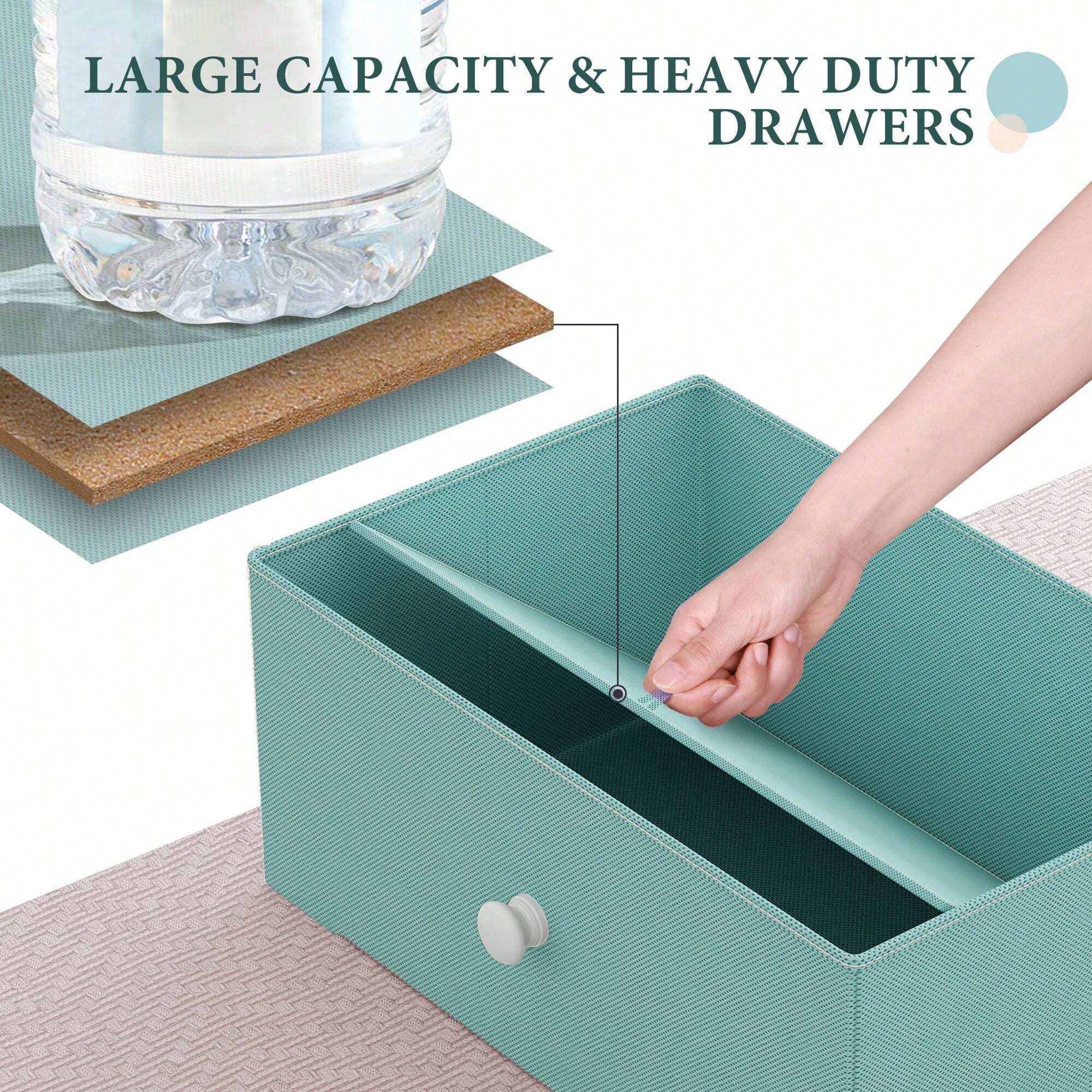 Dresser For Bedroom With 12 Fabric Drawers, Tall Dresser With Wooden Top & Metal Frame, Bedroom Dresser, Dressers & Chests Of Drawers, Room Decor, Home Deco, Festival Decor, Pink