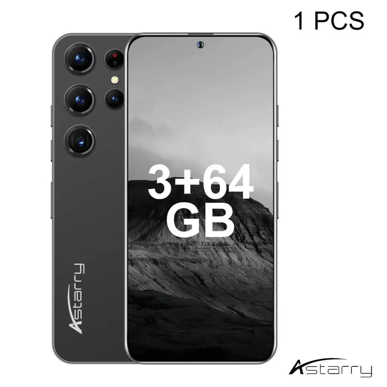 Astarry Smart Unlocked 4g Phone, 6.56-Inch Screen, 3800mah Battery, 3+64GB Storage, Dual Sim, Quad-Core Cpu, Touch Pen Included